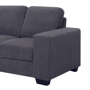 Brooks 2 Seater Fabric Sofa Dark Grey