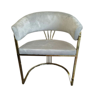 Fabric Upholstered Dining Chair Grey