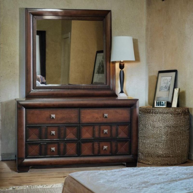 CLEARANCE SALE Leigh Wooden Dresser with Mirror