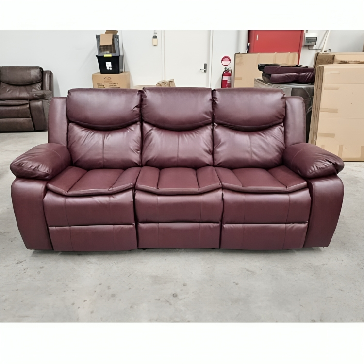 Mendel Maroon 3 Seater & 2 Seater Manual Recliner set NO FURTHER DISCOUNT