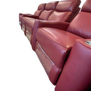 Chicago 4 Seat Home Theatre Lounge with all Electric Recliners & 4 Cup Holders