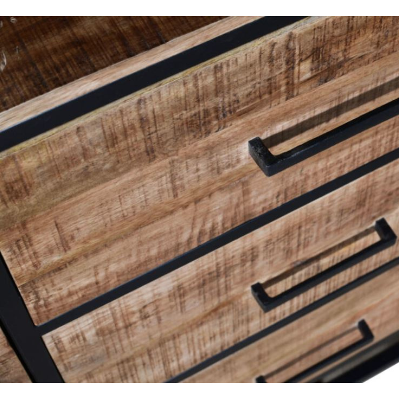 Sumas Rustic Natural Elegance: Mango Wooden Sideboard