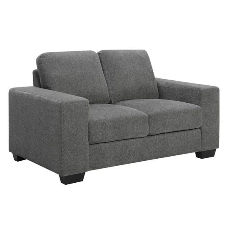 Brooks 2 Seater Fabric Sofa Dark Grey