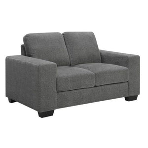 Brooks 2 Seater Fabric Sofa Dark Grey