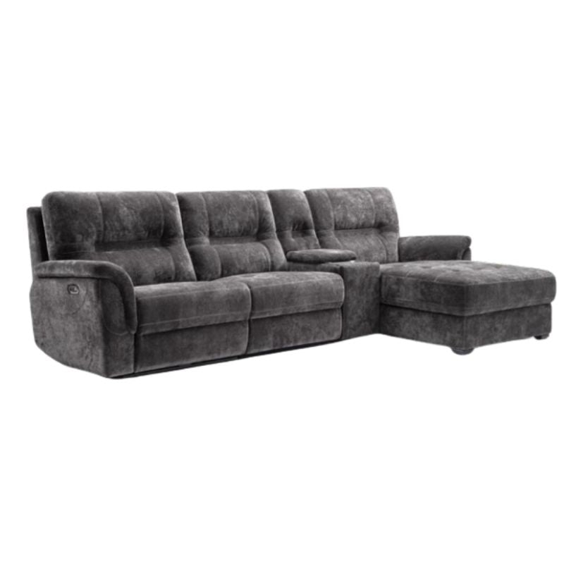 PRE ORDER & SAVE Hudson 3 Seater Electric Recliner with Chaise